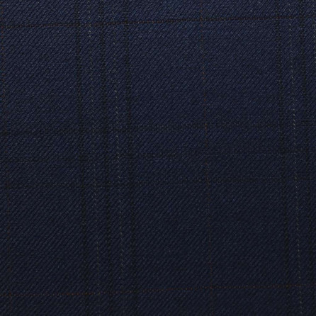 D506/4 Vercelli CV - Vải Suit 95% Wool - Xanh Dương Sọc